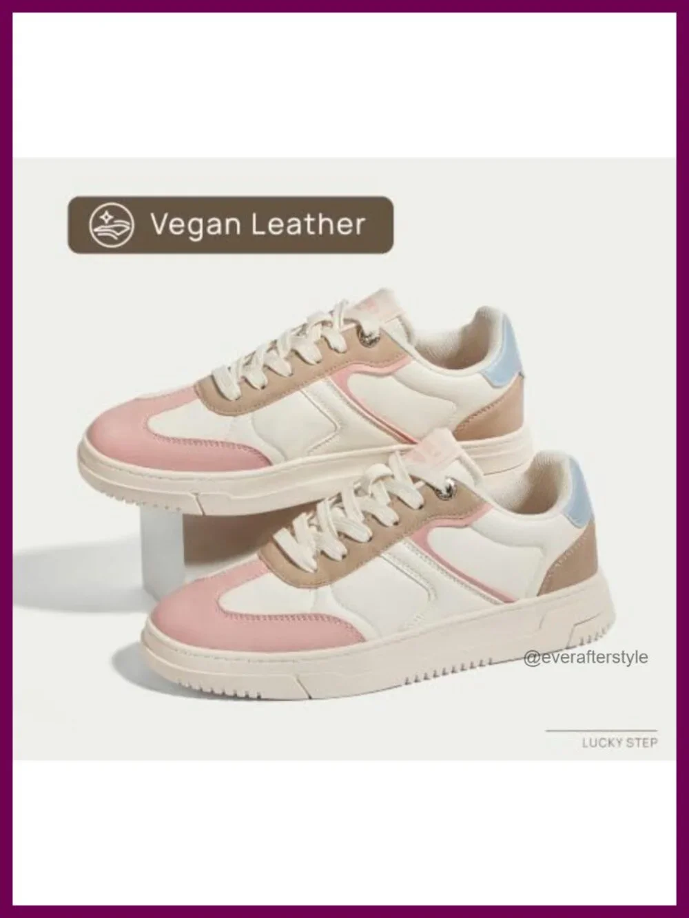 Women's Platform Fashion Sneakers Thick Sole Microfiber PU Non-Slip Lace-Up